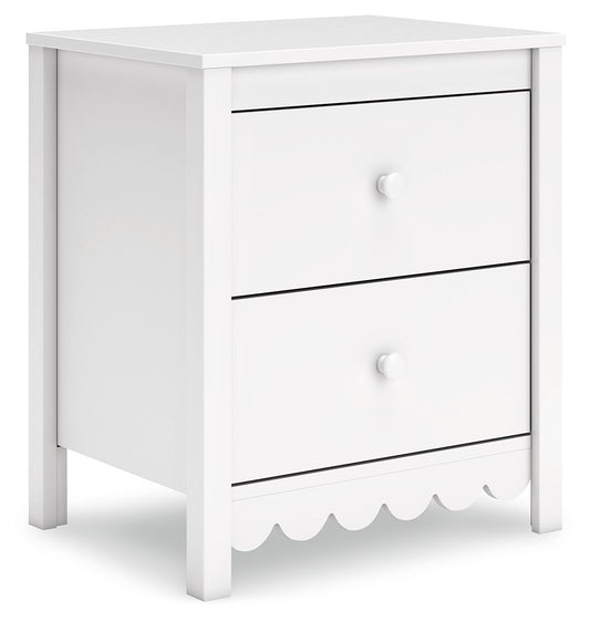 Hallityn - Two Drawer Night Stand - White