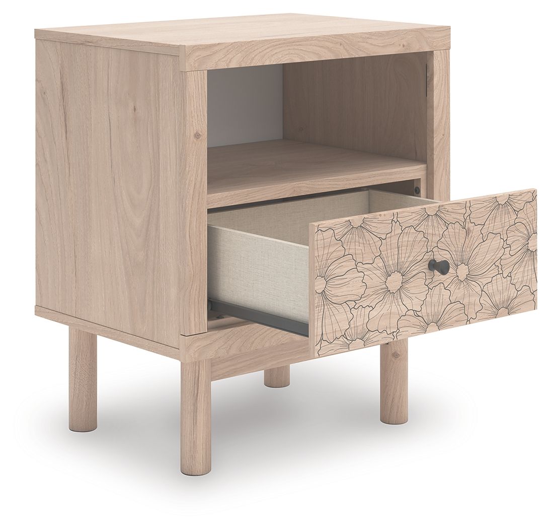 Arloster - Tan - One Drawer Night Stand