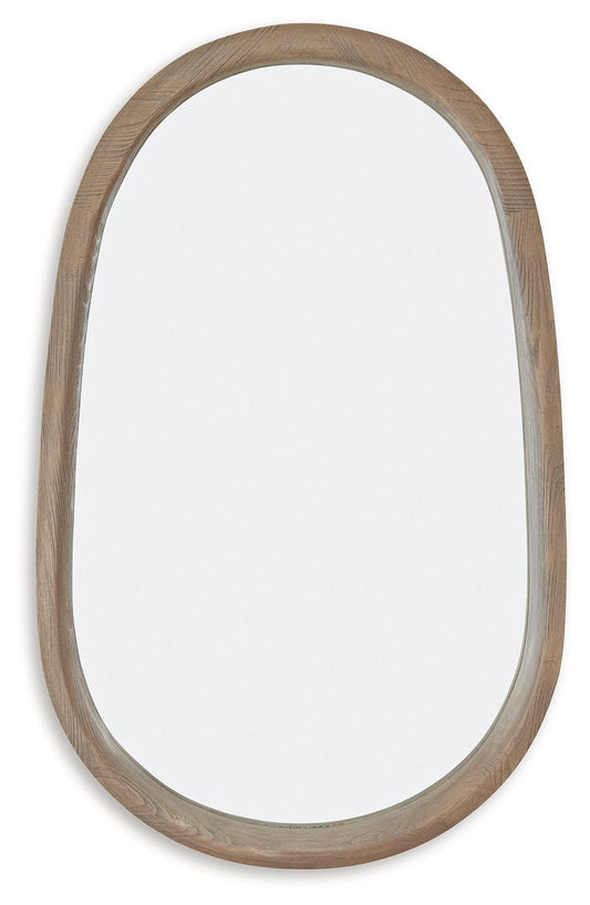 Aarilynn - Accent Mirror - Antique Brown