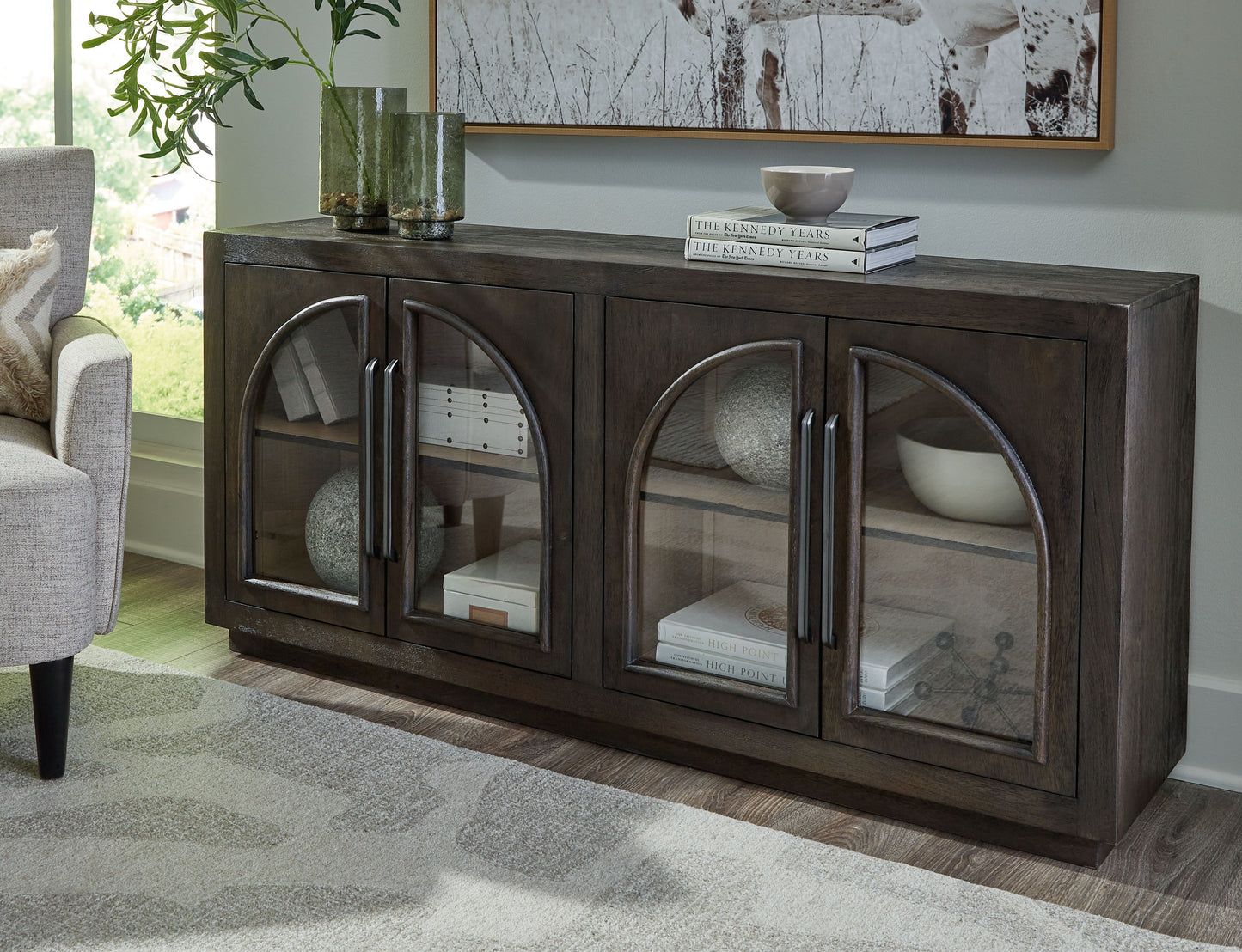Dreley - Accent Cabinet - Grayish Brown