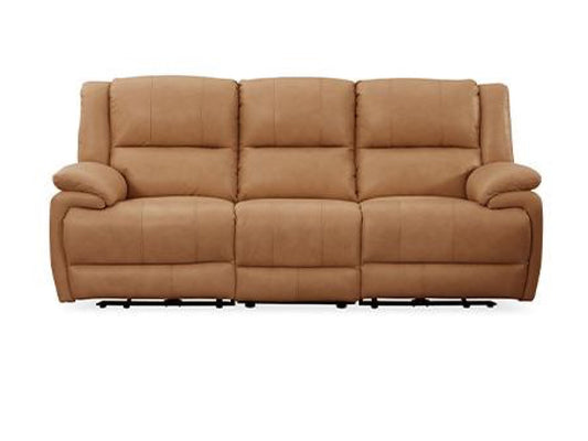 Manwah Power Dual Reclining Leather Sofa - Madrid Canyon