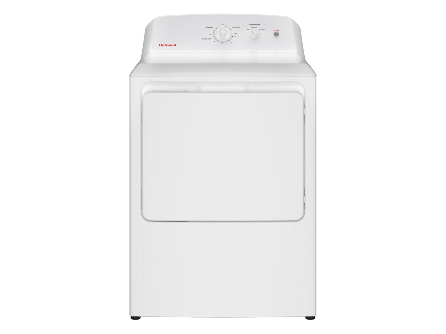 Hotpoint 6.2 Cubic Foot Front Load Electric Dryer - White
