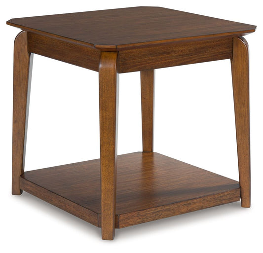 Trenmour - Square End Table - Medium Brown
