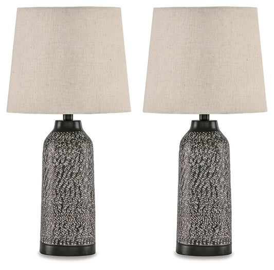 Lanson - Metal Table Lamp (Set of 2) - Antique Bronze Finish