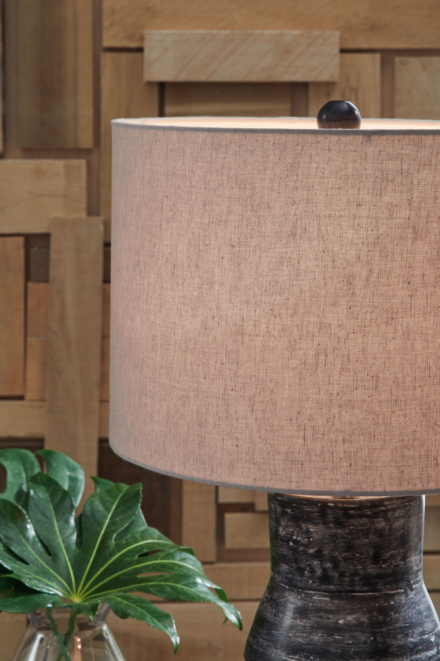 Kerbert - Terracotta Table Lamp - Distressed Black