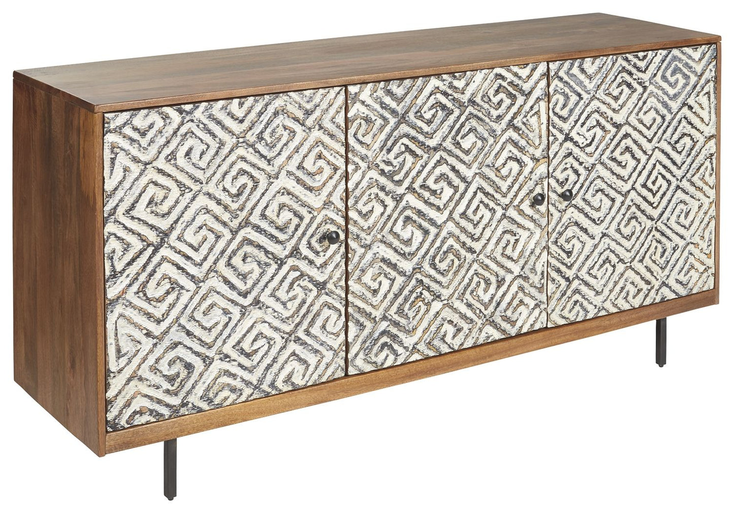 Kerrings - Accent Cabinet - Brown / Black / White