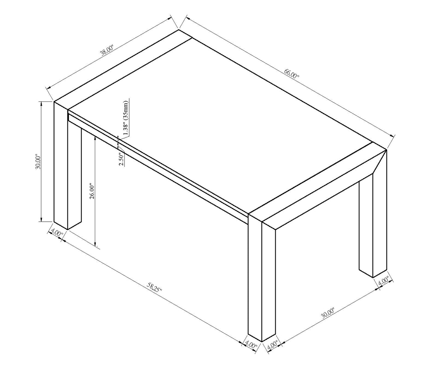 Jules - Faux Marble Dining Table - Charcoal / White