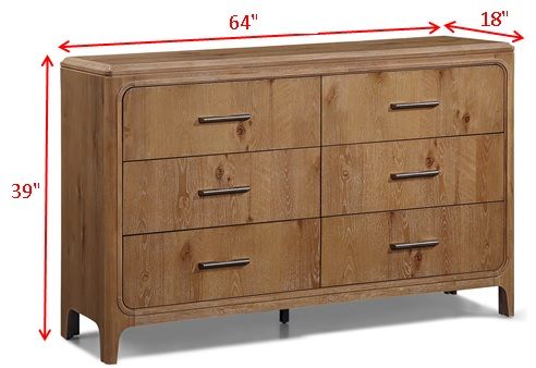 Westcott - Dresser And Mirror - Cerused Natural