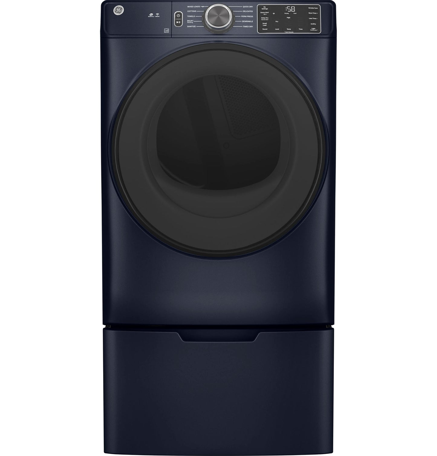 GE 7.8 Cubic Foot Front Load Electric Dryer - Sapphire Blue