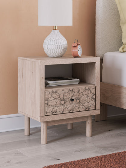 Arloster - Tan - One Drawer Night Stand