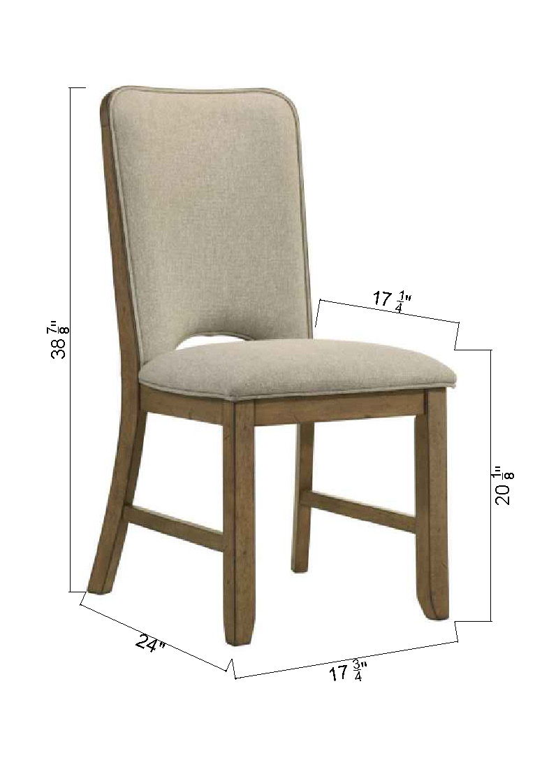 Cockrell - Side Chair (Set of 2) - Light Brown / Beige