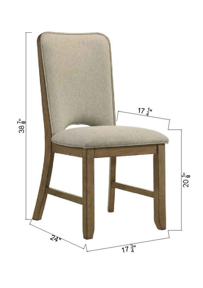 Cockrell - Side Chair (Set of 2) - Light Brown / Beige
