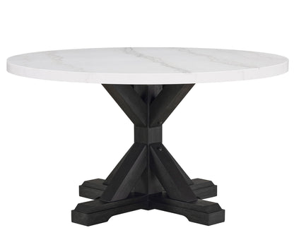 Varley - 5 Piece Dining Room Set - White / Gray