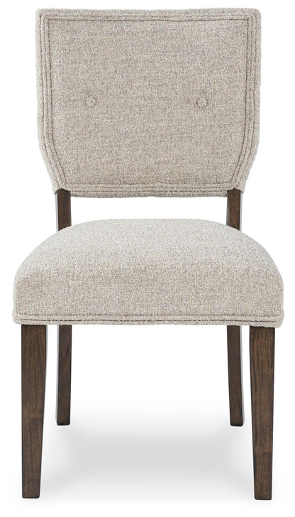 Veramond - Gray / Dark Brown - Dining Upholstered Side Chair (Set of 2)