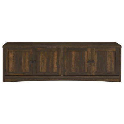 Laughlin - 4 Door Engineered Wood TV Stand - Dark Pine