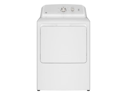 GE 7.2 Cubic Foot Front Load Electric Dryer, Reversible Dryer Door - White