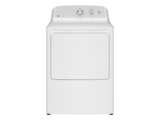 GE 7.2 Cubic Foot Front Load Electric Dryer, Reversible Dryer Door - White