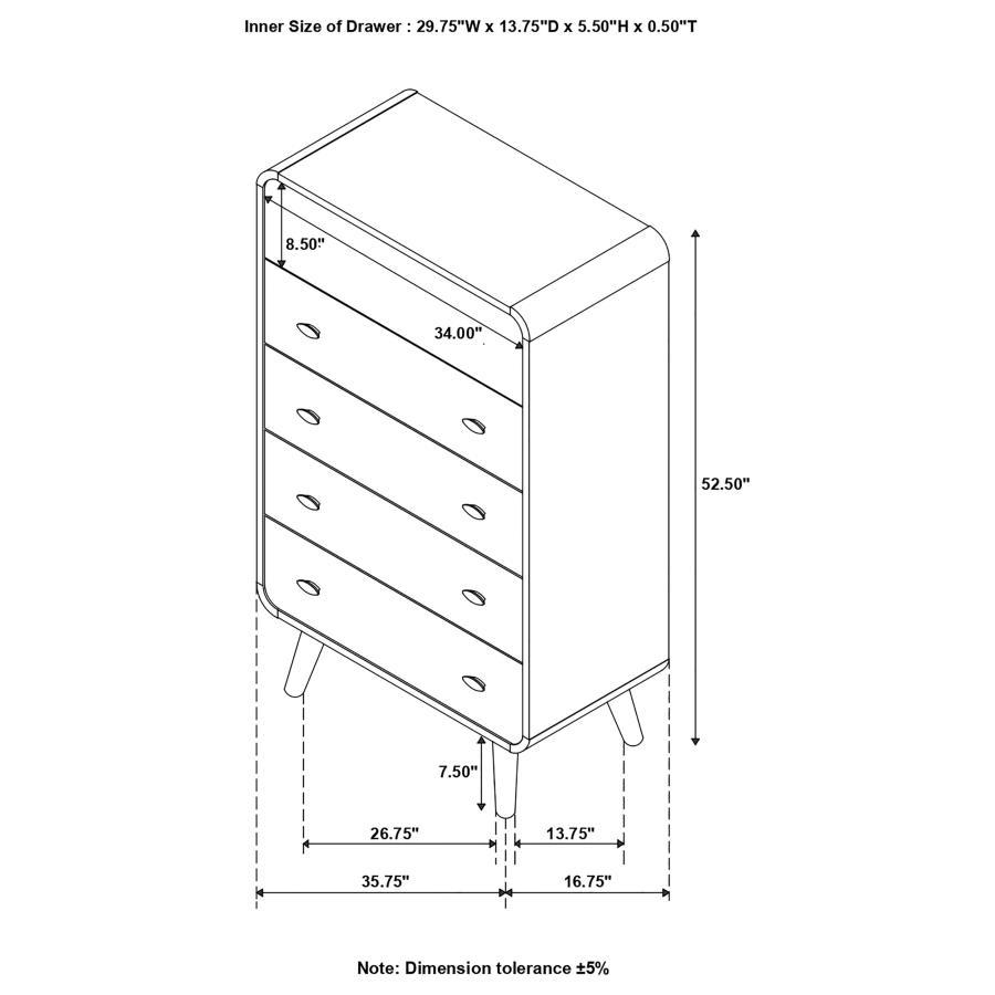Robyn - 5-Drawer Bedroom Chest