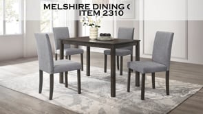 Melshire - 5 Piece Dining Room Set - Dark Brown
